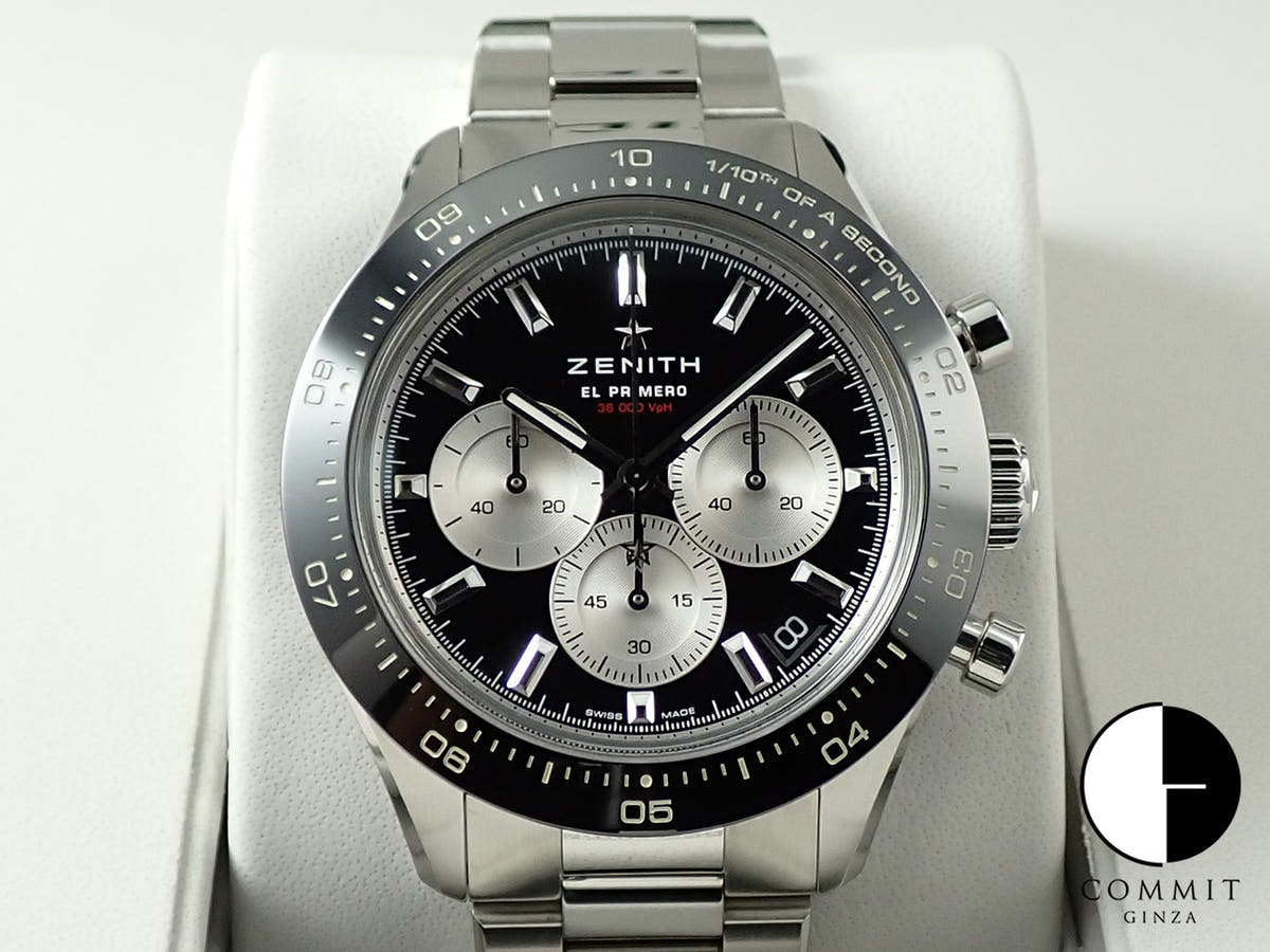 ゼニス クロノマスター スポーツ エル・プリメロ ヨシダスペシャル Ref.03.3101.3600/21.M3100 ブラック文字盤 美品 18TT9PF4