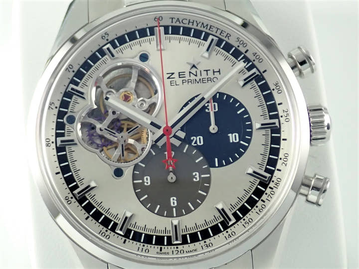 ゼニス クロノマスター1969 Ref.03.2040.4061/69.M2040 シルバー文字盤 中古 chronomaster-8