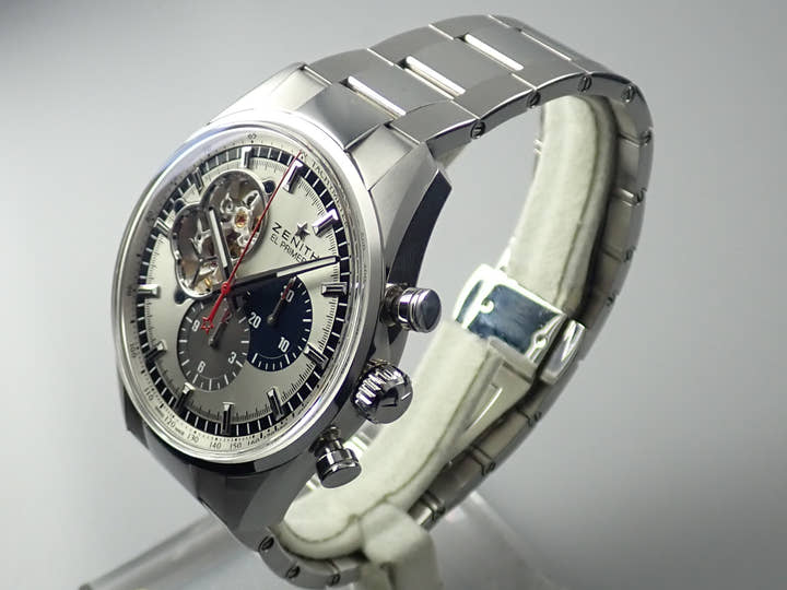 ゼニス クロノマスター1969 Ref.03.2040.4061/69.M2040 シルバー文字盤 中古 chronomaster-8