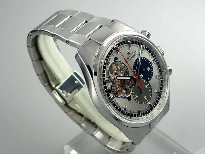 ゼニス クロノマスター1969 Ref.03.2040.4061/69.M2040 シルバー文字盤 中古 chronomaster-8