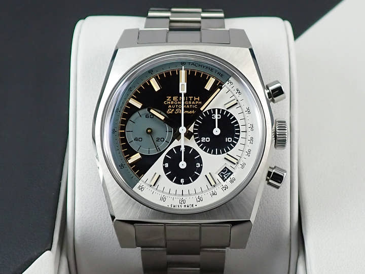 ゼニス クロノマスター リバイバル A384 ルパン三世 - ファイナルエディション Ref.95.L384.400/50.M384 ブラック＆クリームホワイト文字盤 極美品 0V6062MY