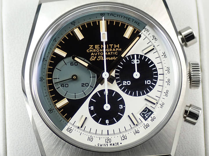 ゼニス クロノマスター リバイバル A384 ルパン三世 - ファイナルエディション Ref.95.L384.400/50.M384 ブラック＆クリームホワイト文字盤 極美品 0V6062MY