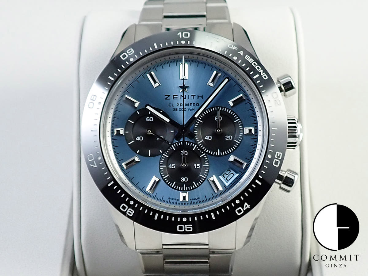 ゼニス クロノマスター スポーツ ヨシダ スペシャル エディション Ref.03.3104.3600/54.M3100 アクアブルー文字盤 美品 8UVAWKRW