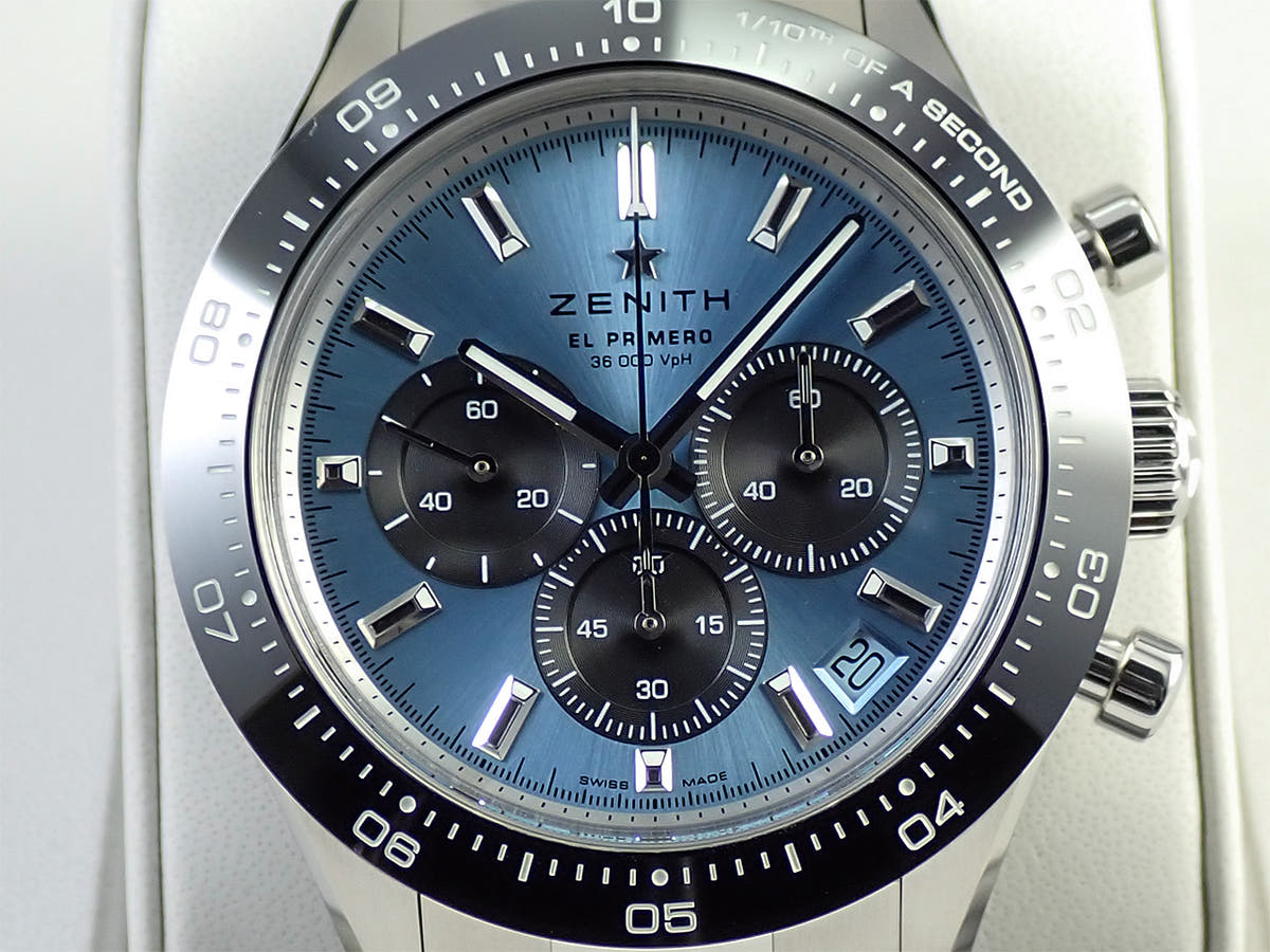 ゼニス クロノマスター スポーツ ヨシダ スペシャル エディション Ref.03.3104.3600/54.M3100 アクアブルー文字盤 美品 8UVAWKRW