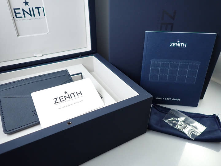 ゼニス クロノマスター スポーツ ヨシダ スペシャル エディション Ref.03.3104.3600/54.M3100 アクアブルー文字盤 極美品 58TS3YLP