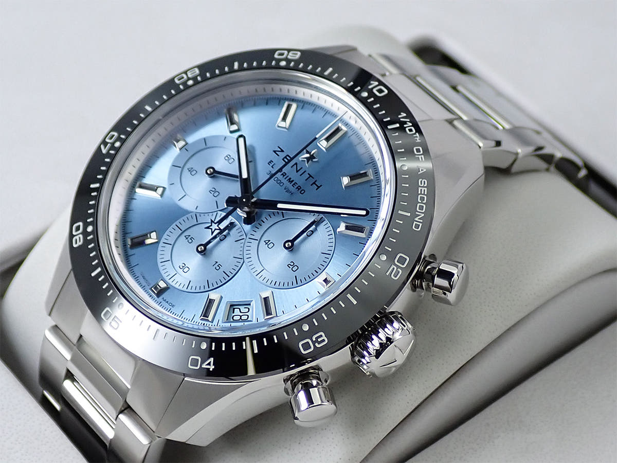 ゼニス クロノマスター スポーツ ヨシダ スペシャル エディション Ref.03.3105.3600/52.M3100 アクアブルー文字盤 極美品 6TSHJHXM