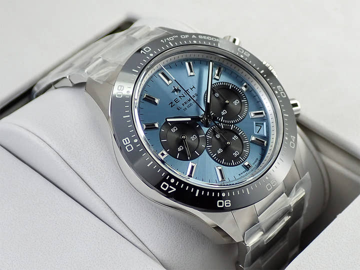ゼニス クロノマスター スポーツ ヨシダ スペシャル エディション Ref.03.3104.3600/54.M3100 アクアブルー文字盤 未使用 XK14APCT