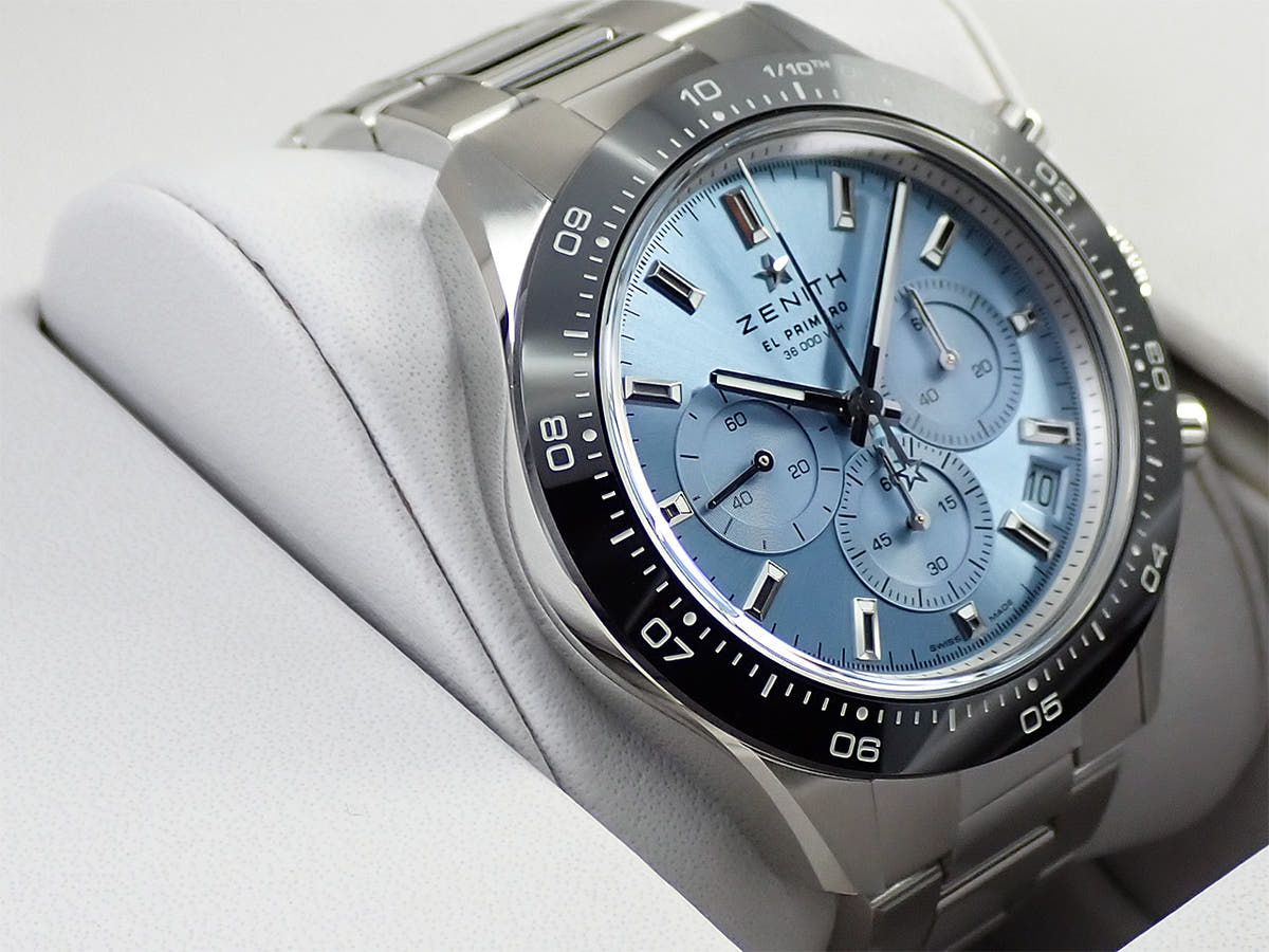 ゼニス クロノマスター スポーツ ヨシダ スペシャル エディション Ref.03.3105.3600/52.M3100 アクアブルー文字盤 未使用 Y23T2Z26