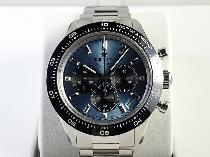 ゼニス クロノマスター スポーツ ヨシダ スペシャル エディション Ref.03.3104.3600/54.M3100 アクアブルー文字盤 未使用 UHL0RS8K