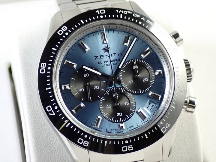 ゼニス クロノマスター スポーツ ヨシダ スペシャル エディション Ref.03.3104.3600/54.M3100 アクアブルー文字盤 未使用 UHL0RS8K