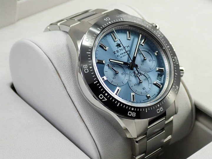 ゼニス クロノマスター スポーツ ヨシダ スペシャル エディション Ref.03.3105.3600/52.M3100 アクアブルー文字盤 未使用 2WR4TWVL