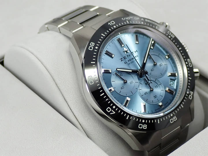 ゼニス クロノマスター スポーツ ヨシダ スペシャル エディション Ref.03.3105.3600/52.M3100 アクアブルー文字盤 未使用 8C069Y57