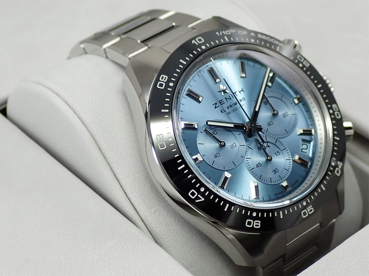 ゼニス クロノマスター スポーツ ヨシダ スペシャル エディション Ref.03.3105.3600/52.M3100 アクアブルー文字盤 未使用 8C069Y57