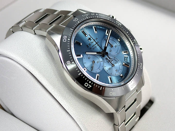 ゼニス クロノマスター スポーツ ヨシダ スペシャル エディション Ref.03.3105.3600/52.M3100 アクアブルー文字盤 未使用 782JKTA6