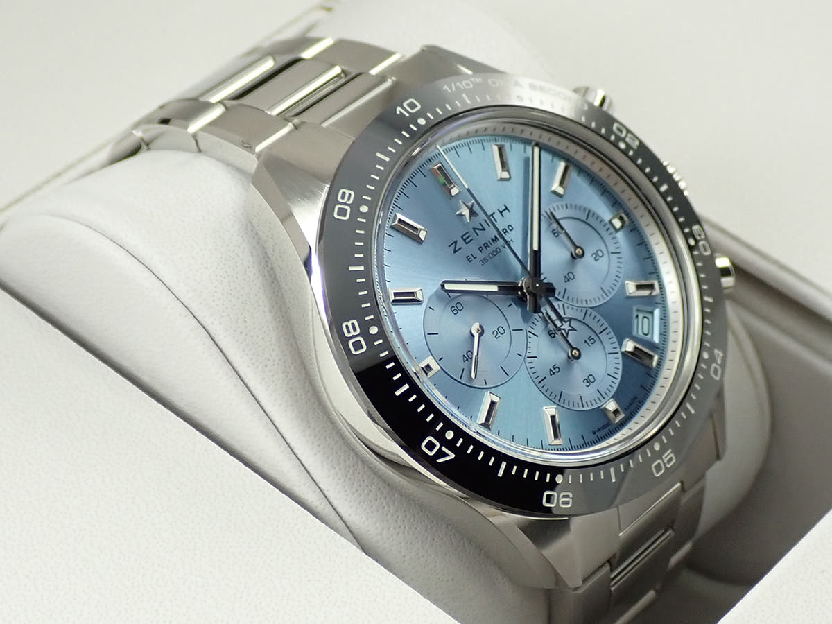ゼニス クロノマスター スポーツ ヨシダ スペシャル エディション Ref.03.3105.3600/52.M3100 アクアブルー文字盤 未使用 THF07TUR