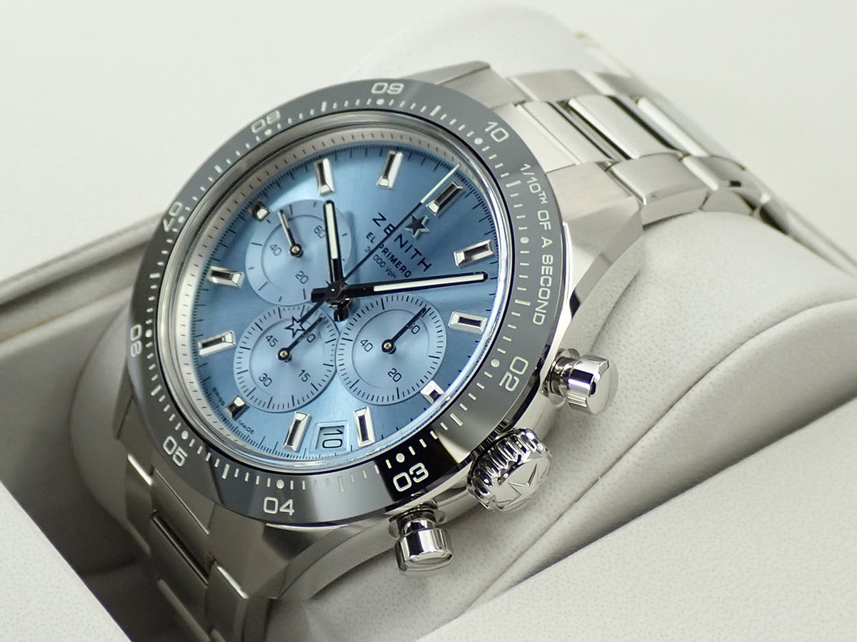 ゼニス クロノマスター スポーツ ヨシダ スペシャル エディション Ref.03.3105.3600/52.M3100 アクアブルー文字盤 未使用 THF07TUR