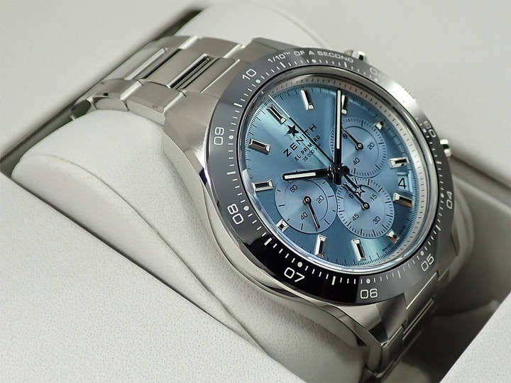 ゼニス クロノマスター スポーツ ヨシダ スペシャル エディション Ref.03.3105.3600/52.M3100 アクアブルー文字盤 未使用 FTF8Z135