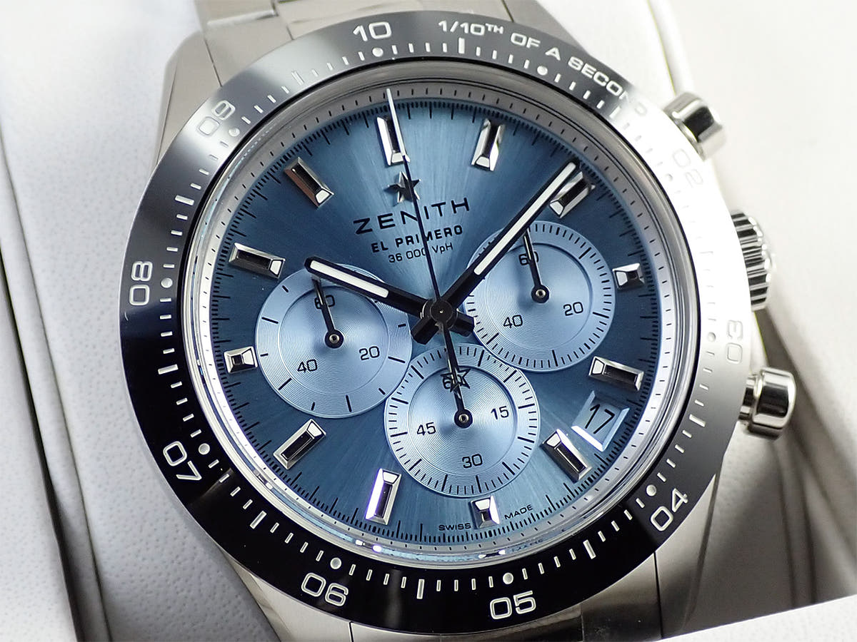 ゼニス クロノマスター スポーツ ヨシダ スペシャル エディション Ref.03.3105.3600/52.M3100 アクアブルー文字盤 未使用 L3074UC4