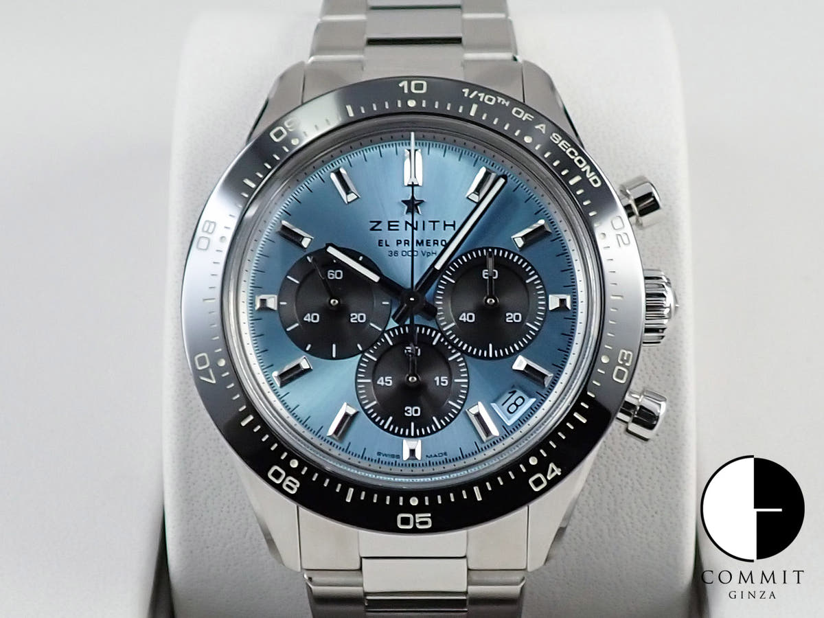 ゼニス クロノマスター スポーツ ヨシダ スペシャル エディション Ref.03.3104.3600/54.M3100 アクアブルー文字盤 未使用 S88A2042