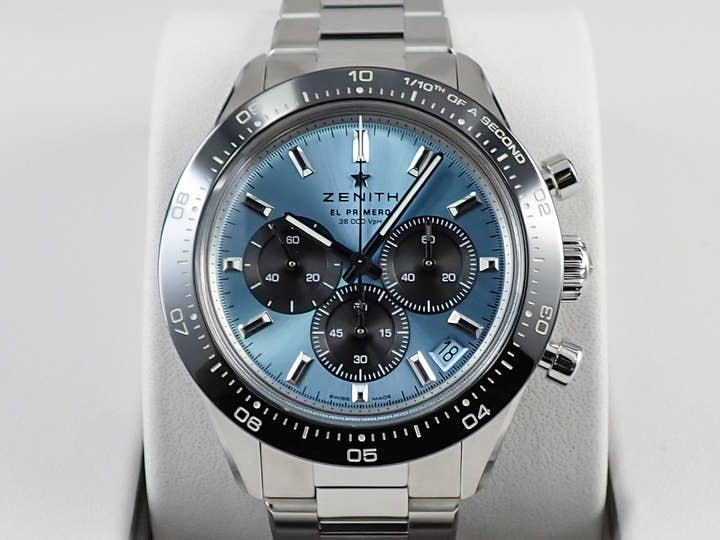 ゼニス クロノマスター スポーツ ヨシダ スペシャル エディション Ref.03.3104.3600/54.M3100 アクアブルー文字盤 未使用 S88A2042