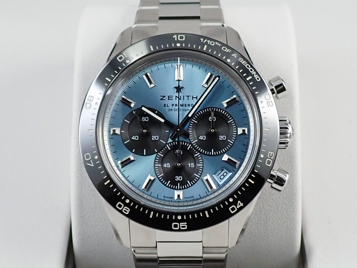 ゼニス クロノマスター スポーツ ヨシダ スペシャル エディション Ref.03.3104.3600/54.M3100 アクアブルー文字盤 未使用 S88A2042