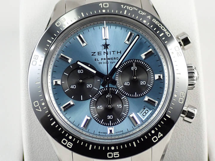 ゼニス クロノマスター スポーツ ヨシダ スペシャル エディション Ref.03.3104.3600/54.M3100 アクアブルー文字盤 未使用 S88A2042