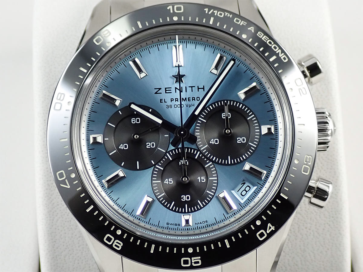 ゼニス クロノマスター スポーツ ヨシダ スペシャル エディション Ref.03.3104.3600/54.M3100 アクアブルー文字盤 未使用 S88A2042