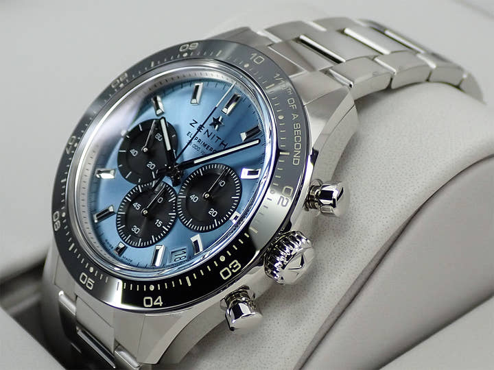 ゼニス クロノマスター スポーツ ヨシダ スペシャル エディション Ref.03.3104.3600/54.M3100 アクアブルー文字盤 未使用 S88A2042