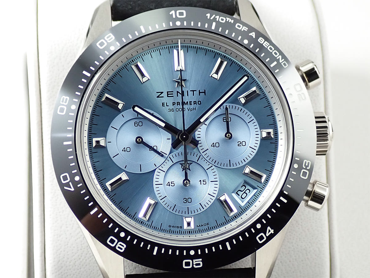 ゼニス クロノマスター スポーツ ヨシダ スペシャル エディション Ref.65.3104.3600/52.C920 アクアブルー文字盤 未使用 0T058372