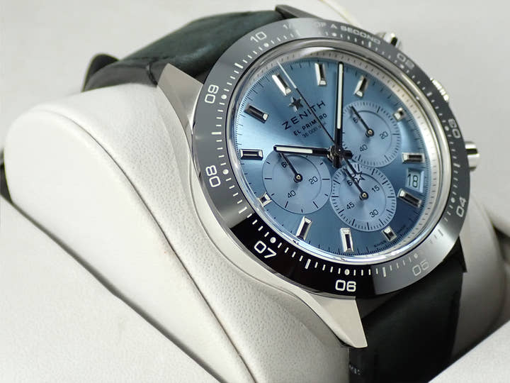 ゼニス クロノマスター スポーツ ヨシダ スペシャル エディション Ref.03.3105.3600/52.M3100 アクアブルー文字盤 美品 0LRX1VPP
