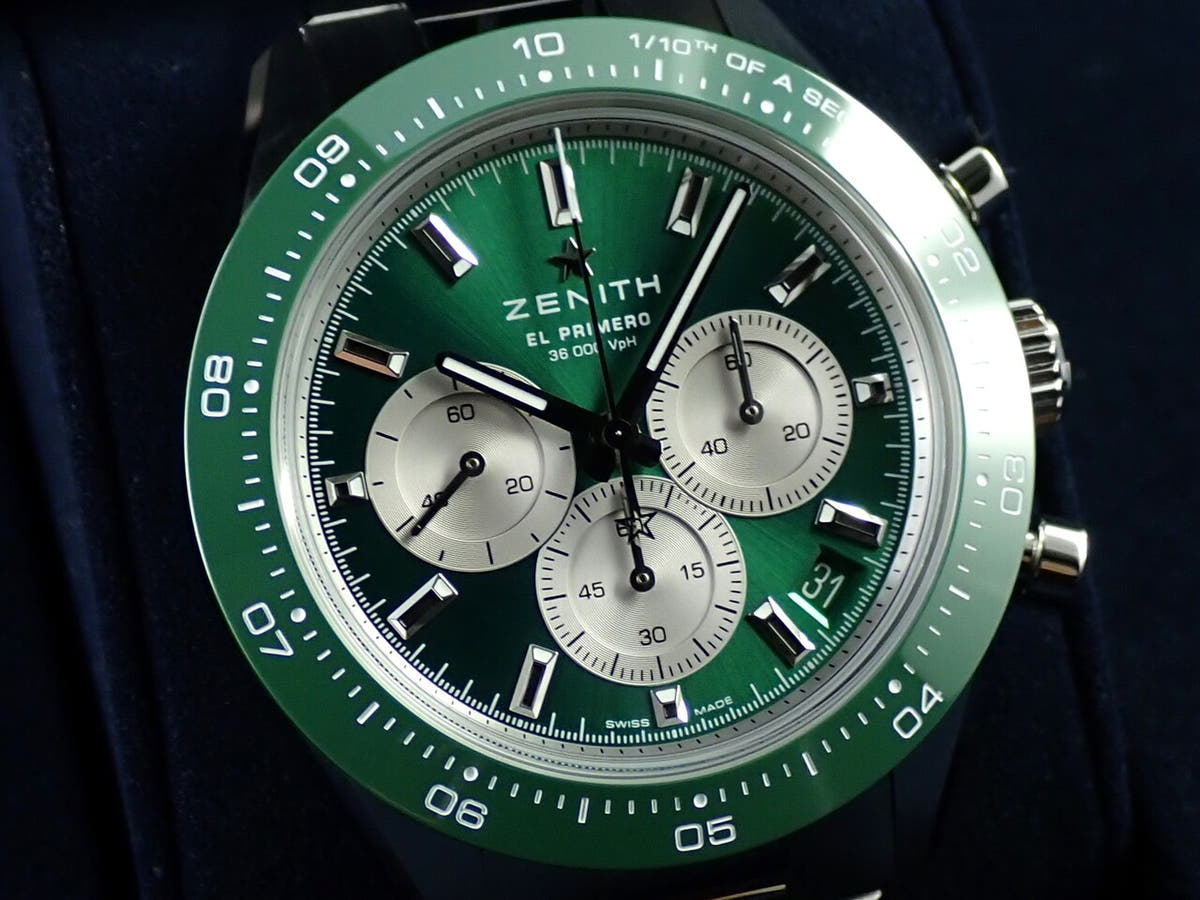 ゼニス クロノマスター スポーツ YOSHIDA SPECIAL EDITION Ref.03.3108.3600/57.M3100 グリーンラッカー文字盤 未使用 94FRSCZR