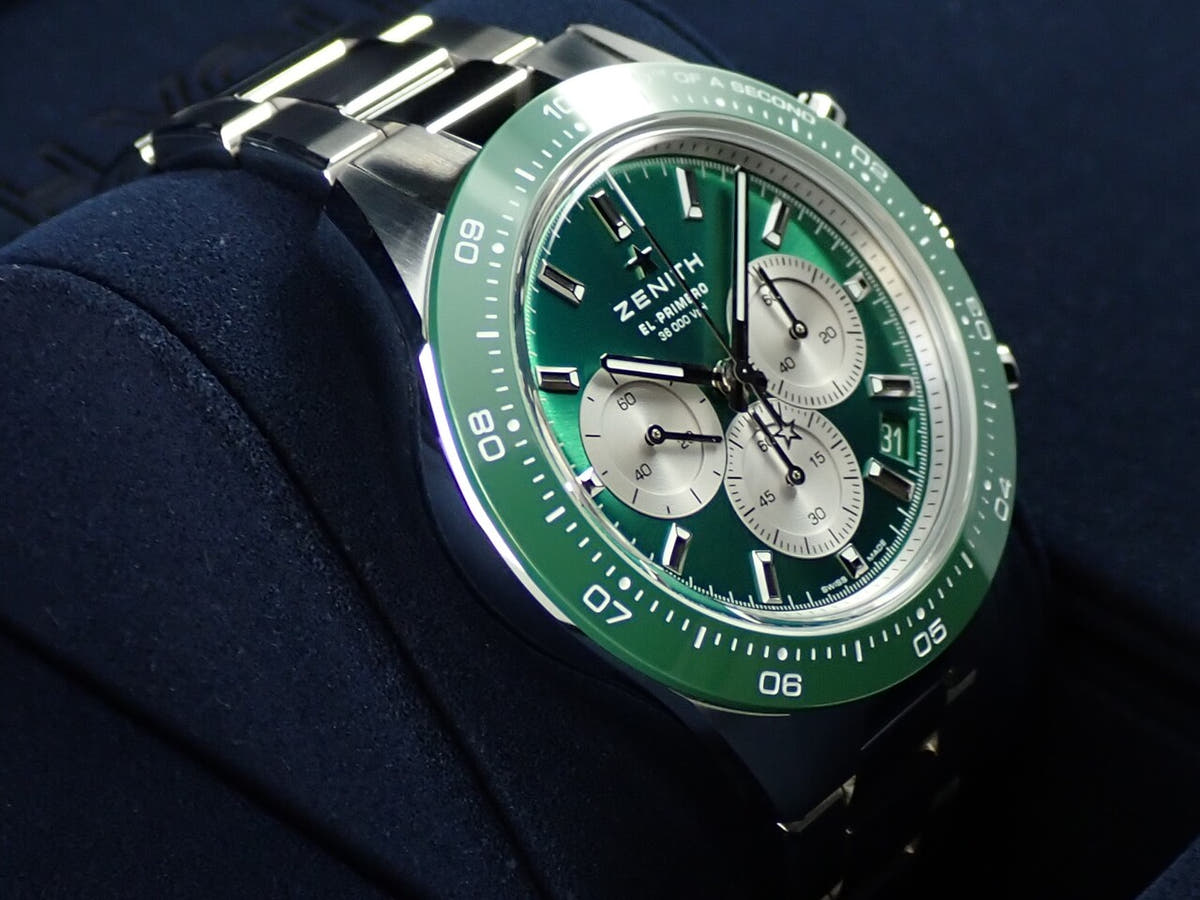 ゼニス クロノマスター スポーツ YOSHIDA SPECIAL EDITION Ref.03.3108.3600/57.M3100 グリーンラッカー文字盤 未使用 94FRSCZR