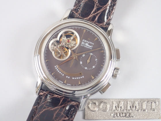 ゼニス クロノマスター Ref.03.0240.4021/72.C496 ブラウン文字盤 中古 chronomaster