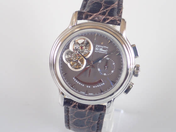 ゼニス クロノマスター Ref.03.0240.4021/72.C496 ブラウン文字盤 中古 chronomaster