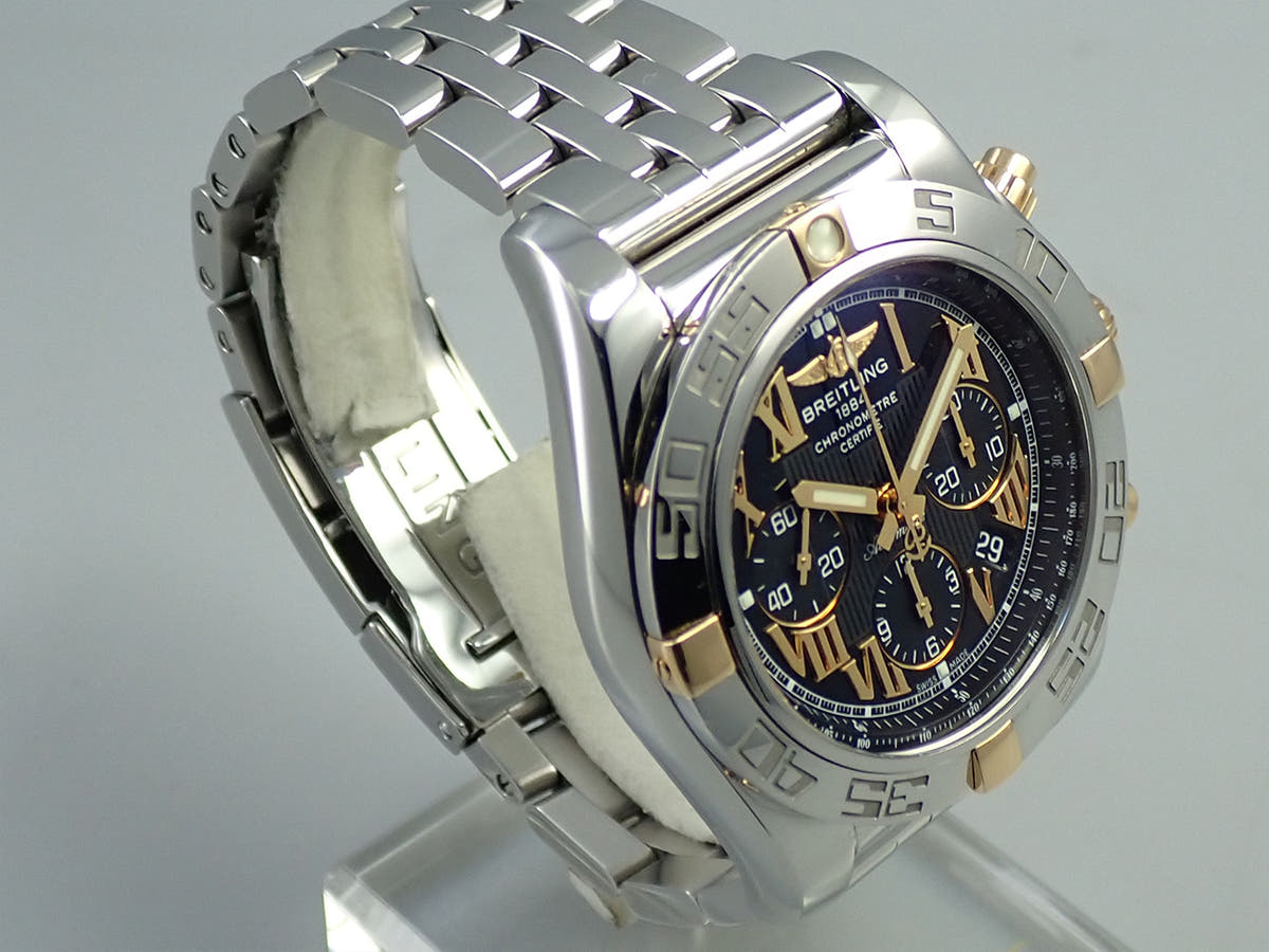 ブライトリング クロノマット 44 ローマンインデックス ビコロ Ref.IB011012/B957 ブラック文字盤 中古 V8834YWY