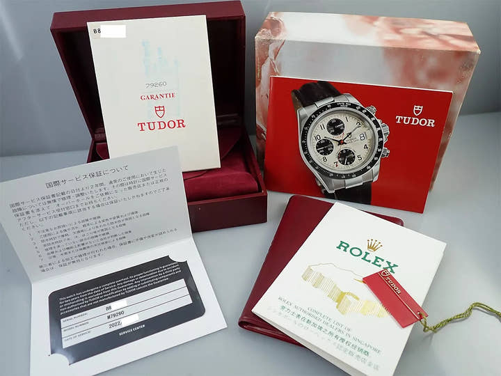 チューダー(チュードル) クロノタイム Ref.79260 シルバー/ブラック文字盤 美品 FH8A375T