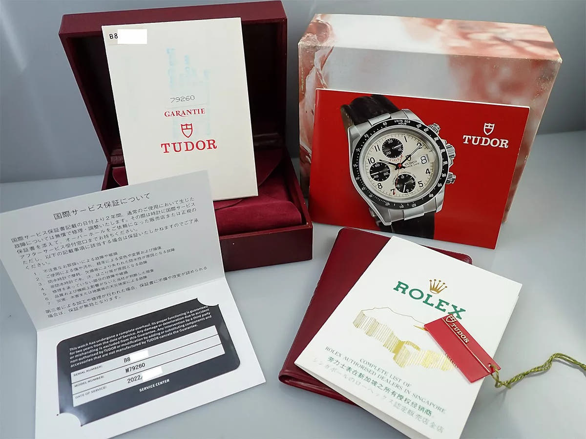 チューダー(チュードル) クロノタイム Ref.79260 シルバー/ブラック文字盤 美品 FH8A375T