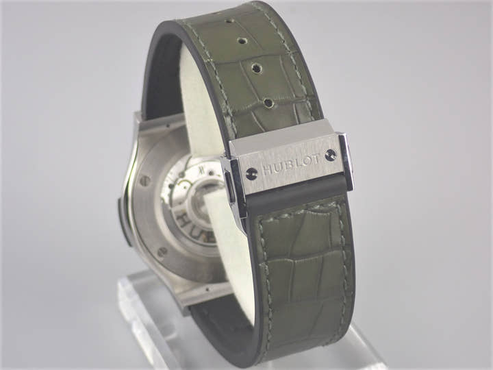 ウブロ クラシックフュージョン Ref.542.NX.8970.LR グリーンサンレイ文字盤 未使用 classic-16