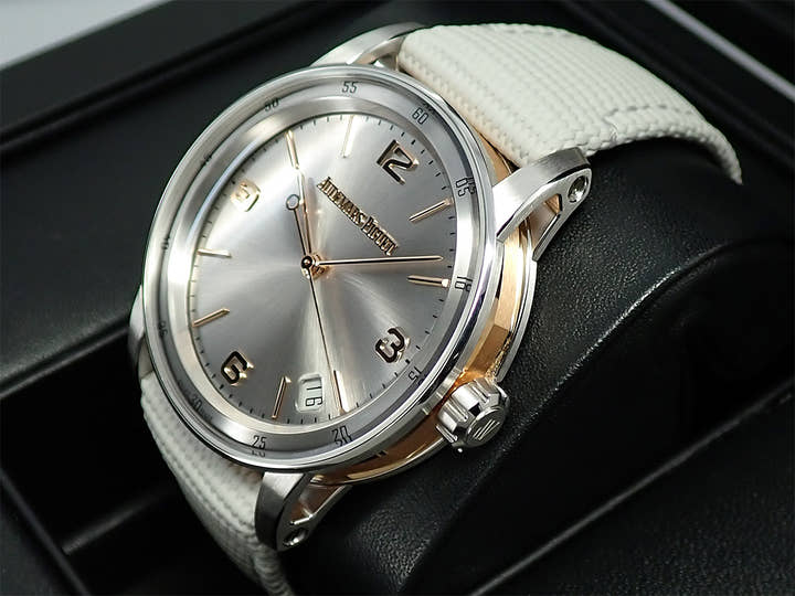 オーデマピゲ CODE 11.59 バイ オーデマ ピゲ Ref.15210CR.OO.A009CR.01 ホワイトゴールド/ピンクゴールド グレーラッカー文字盤