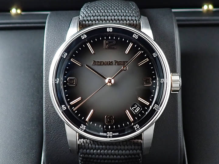 オーデマピゲ CODE 11.59 バイ オーデマ ピゲ Ref.15210CR.OO.A002KB.01 ホワイトゴールド/ピンクゴールド グレーラッカー文字盤