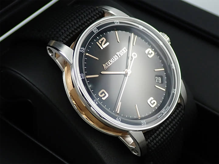 オーデマピゲ CODE 11.59 バイ オーデマ ピゲ Ref.15210CR.OO.A002KB.01 ホワイトゴールド/ピンクゴールド グレーラッカー文字盤