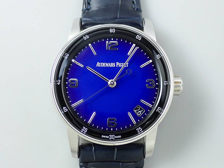 オーデマピゲ CODE 11.59 バイ オーデマ ピゲ ボリショイ限定モデル Ref.15210BC.OO.A321CR.99 ホワイトゴールド スモークブルーエナメル文字盤