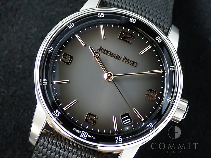 オーデマピゲ CODE 11.59 バイ オーデマ ピゲ Ref.15210CR.OO.A002KB.01 ホワイトゴールド/ピンクゴールド グレーラッカー文字盤