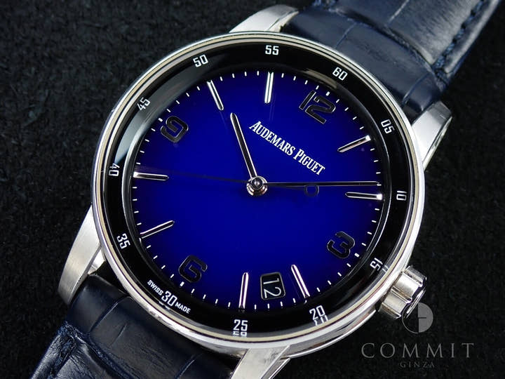 オーデマピゲ CODE 11.59 バイ オーデマ ピゲ ボリショイ限定モデル Ref.15210BC.OO.A321CR.99 ホワイトゴールド スモークブルーエナメル文字盤