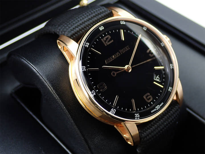 オーデマピゲ CODE 11.59 バイ オーデマ ピゲ Ref.15210OR.OO.A002CR.01 ピンクゴールド ブラック文字盤