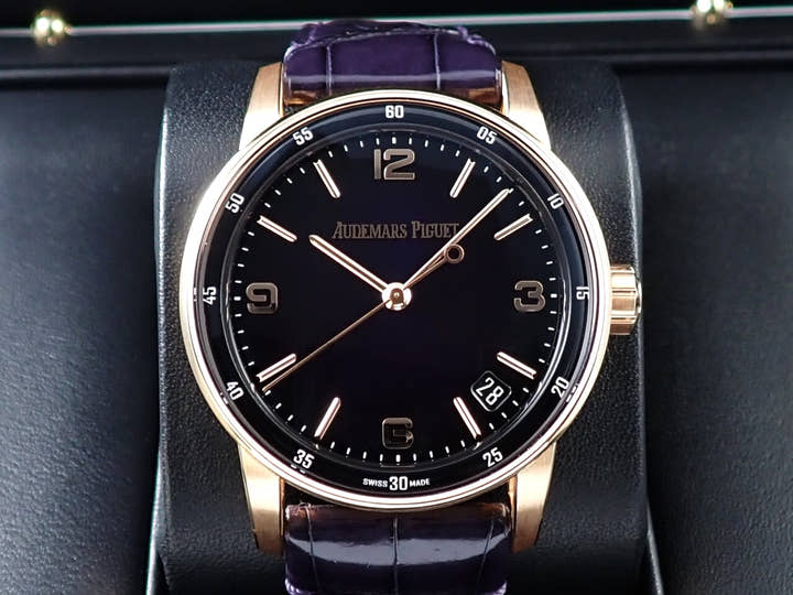 オーデマピゲ CODE 11.59 バイ オーデマ ピゲ Ref.15210OR.OO.A616CR.01 ピンクゴールド パープル文字盤