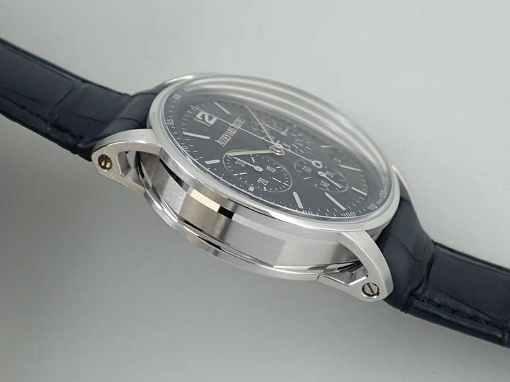 Audemars Piguet CODE 11.59 by Audemars Piguet Chronograph Ref. 26393BC.OO.A321CR.01 White Gold Blue Lacquer Dial