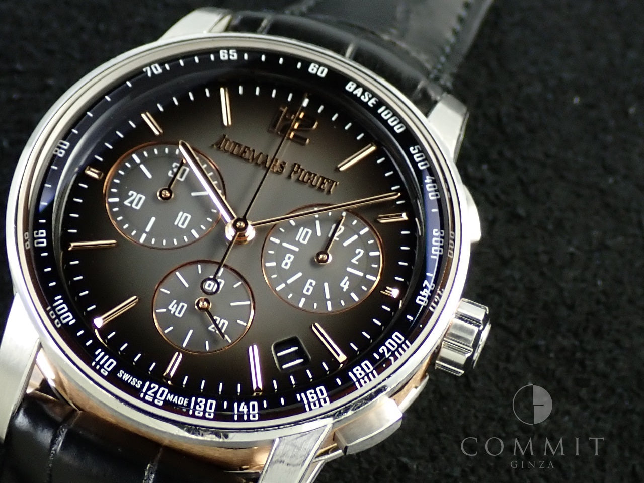 オーデマピゲコードの純正アリゲーターベルト