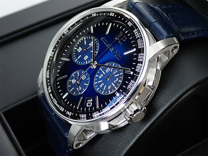 オーデマピゲ CODE 11.59 バイ オーデマ ピゲ クロノグラフ Ref.26393BC.OO.A002KB.01 ホワイトゴールド スモークブルーラッカー文字盤