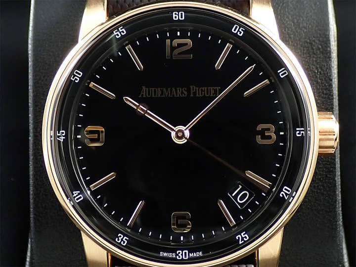 オーデマピゲ CODE 11.59 バイ オーデマ ピゲ Ref.15210OR.OO.A002CR.01 ピンクゴールド ブラック文字盤